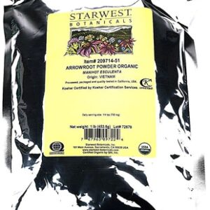 Starwest Botanicals Arrowroot Powder Organic -- 1 lb