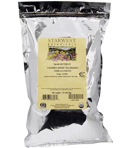 Starwest Botanicals Organic Chunmee Green Tea -- 1 lb