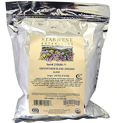 Starwest Botanicals Organic Green Power Blend -- 1 lb
