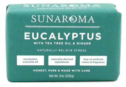 Sunaroma Eucalyptus Body Bar Soap -- 8 oz