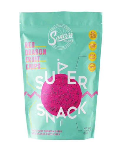Suncore Foods Red Dragon Fruit Chips -- 1.76 oz