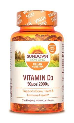 Sundown Naturals Super Potency Vitamin D3 Value Size -- 2000 IU - 300 Softgels