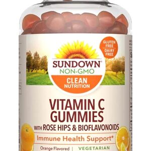 Sundown Naturals Vitamin C Gummies with Rosehips & Bioflavonoids Orange -- 90 Gummies