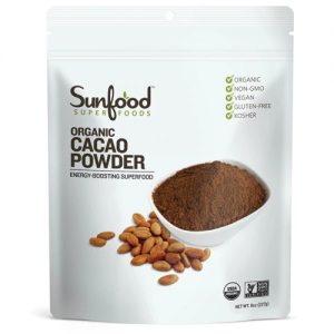 SunFood Organic Cacao Powder -- 8 oz