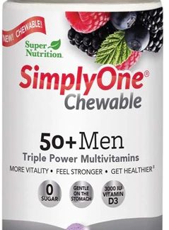Super Nutrition SimplyOne® 50 Plus Men Chewable Wild-Berry -- 30 Chewable Tablets