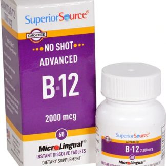 Superior Source No Shot B-12 -- 2000 mcg - 60 MicroLingual® Tablets