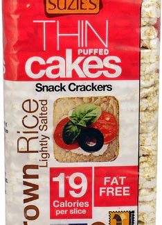 Suzie's Thin Puffed Cakes Gluten Free Brown Rice Lightly Salted -- 4.9 oz
