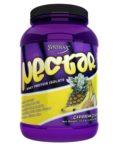 Syntrax Nectar Whey Protein Isolate Powder Caribbean Cooler -- 2 lbs