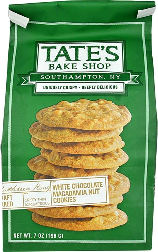Tate's Bake Shop Cookies White Chocolate Chip Macadamia Nut -- 7 oz