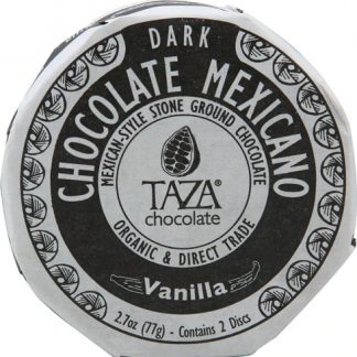 Taza Chocolate Organic Chocolate Mexicano Disc Vanilla -- 2.7 oz