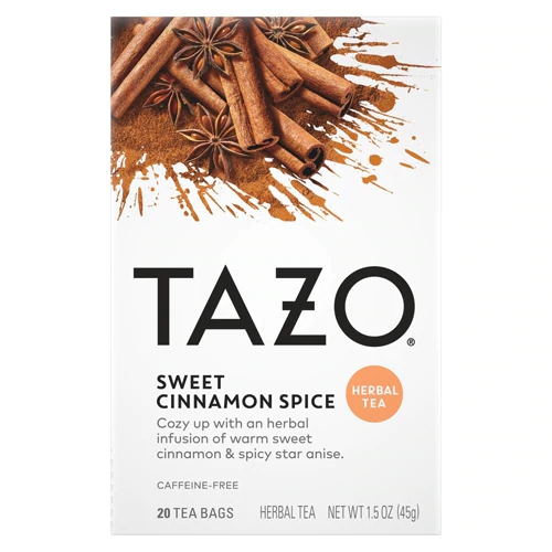 Tazo Herbal Tea Sweet Cinnamon Spice -- 20 Tea Bags