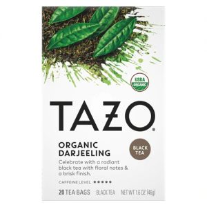 Tazo Organic Darjeeling Black Tea -- 20 Tea Bags
