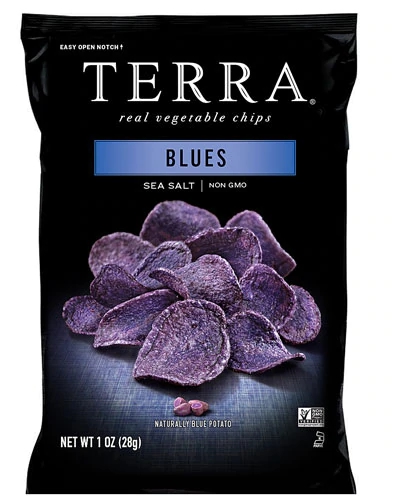 Terra Real Vegetable Chips Blues Sea Salt -- 1 oz