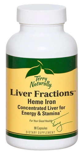 Terry Naturally Liver Fractions™ with Natural Heme Iron -- 90 Capsules