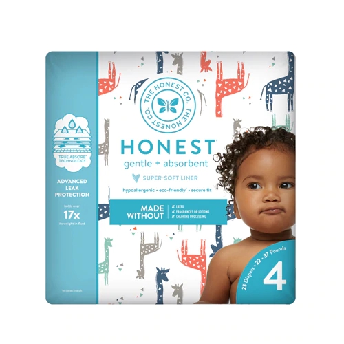 The Honest Company Honest Gentle & Absorbant Size 4 Diapers -- 23 Diapers