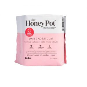 The Honey Pot Post Partum Herbal Pads -- 12 Pads