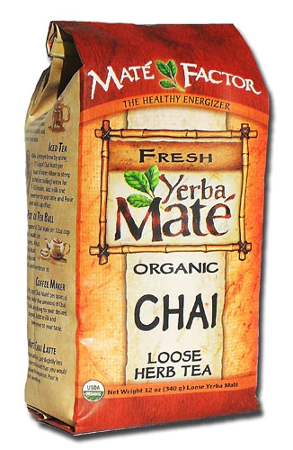 The Mate Factor Yerba Mate Organic Chai Loose Herb Tea -- 12 oz