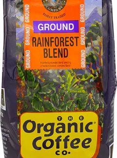 The Organic Coffee Co Ground Coffee Rainforest Blend -- 12 oz