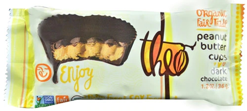 Theo Chocolate Peanut Butter Cups Dark Chocolate -- 1.3 oz