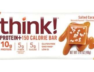 think! Protein Plus 150 Calorie Bar Salted Caramel -- 1.41 oz