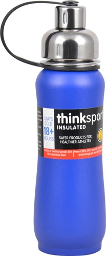 Thinksport Insulated Sports Bottle Coated Blue -- 17 oz