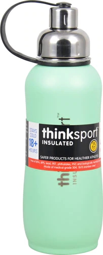 Thinksport Insulated Sports Bottle Coated Mint Green -- 25 oz