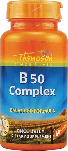 Thompson B 50 Complex -- 60 Vegetarian Capsules
