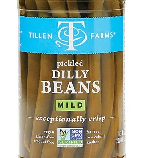 Tillen Farms Crispy Pickled Dilly Beans Mild -- 12 oz