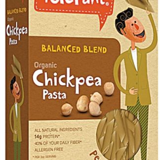 Tolerant Food Organic Chickpea Pasta Balanced Blend Gluten Free Penne -- 8 oz