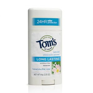 Tom's of Maine Natural Long-Lasting Aluminum Free Deodorant Honeysuckle Rose -- 2.25 oz
