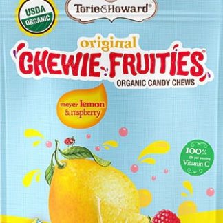 Torie & Howard Chewie Fruities Organic Candy Chews Meyer Lemon & Raspberry -- 4 oz