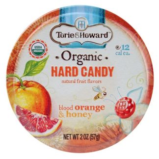 Torie & Howard Organic Hard Candy Blood Orange & Honey -- 2 oz