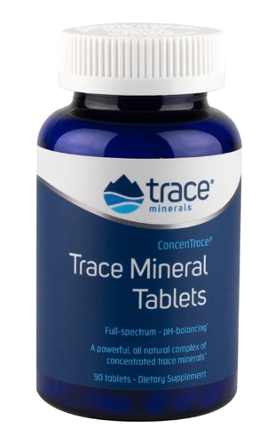 Trace Minerals Research ConcenTrace Trace Mineral Tablets Dietary Supplement -- 90 Tablets