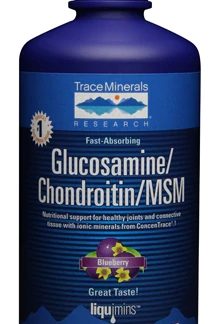 Trace Minerals Research Glucosamine Chondroitin MSM Liquimins™ Blueberry -- 32 fl oz