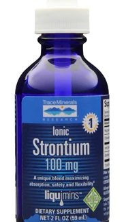 Trace Minerals Research Ionic Storntium Dietary Supplement -- 100 mg - 2 fl oz
