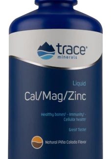 Trace Minerals Research Liquid Cal-Mag-Zinc Piña Colada -- 32 fl oz