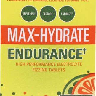 Trace Minerals Research Max-Hydrate Endurance+ Box Citrus -- 4 Tubes