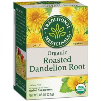 Traditional Medicinals Herbal Tea Organic Roasted Dandelion Root -- 16 Tea Bags