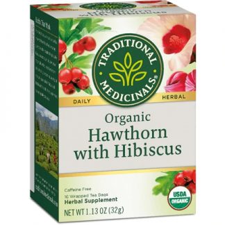 Traditional Medicinals Organic Hawthorn with Hibiscus -- 16 Tea Bags