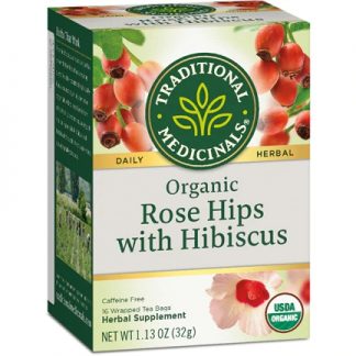 Traditional Medicinals Organic Rose Hips Rose Hips w/Hibiscus -- 16 Tea Bags