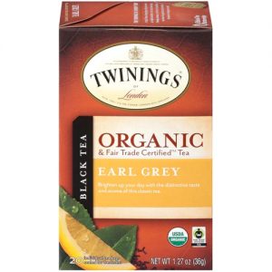 Twinings Organic Black Tea Earl Grey -- 20 Tea Bags