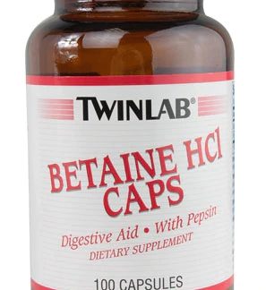 Twinlab Betaine HCl Caps -- 100 Capsules
