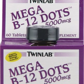 Twinlab Mega B-12 Dots™ -- 5000 mcg - 60 Tablets