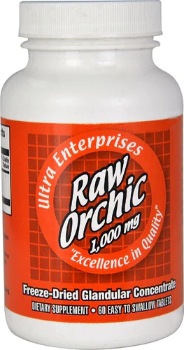 Ultra Glandulars Raw Orchic -- 1000 mg - 60 Tablets