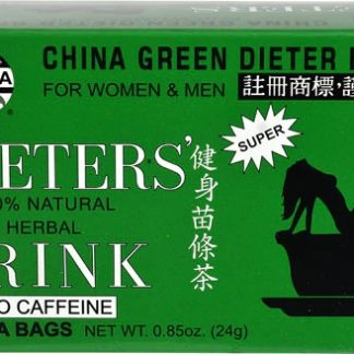Uncle Lee's Dieter's Tea Decaffeinated China Green -- 12 Tea Bags