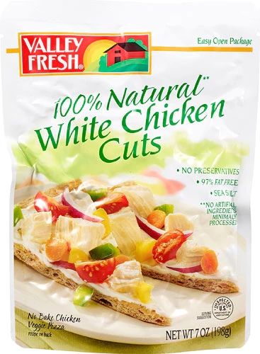 Valley Fresh 100% Natural White Chicken Cuts -- 7 oz