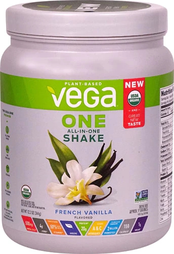Vega One Organic All-In-One Shake French Vanilla -- 9 Servings