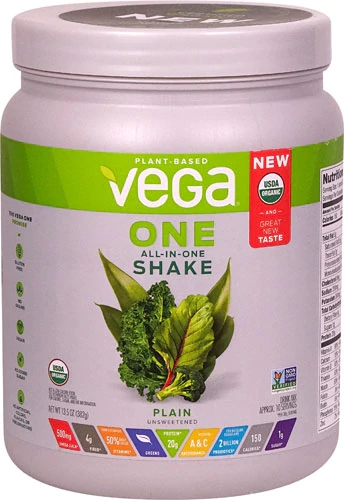 Vega One Organic All-In-One Shake Plain -- 10 Servings