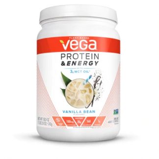 Vega Protein & Energy with 3 g MCT Oil Vanilla Bean -- 15 Servings