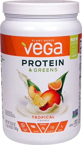 Vega Protein & Greens Tropical -- 19 Servings